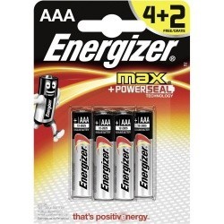 Батарейки MAX 6 шт Энерджайзер AAA E92